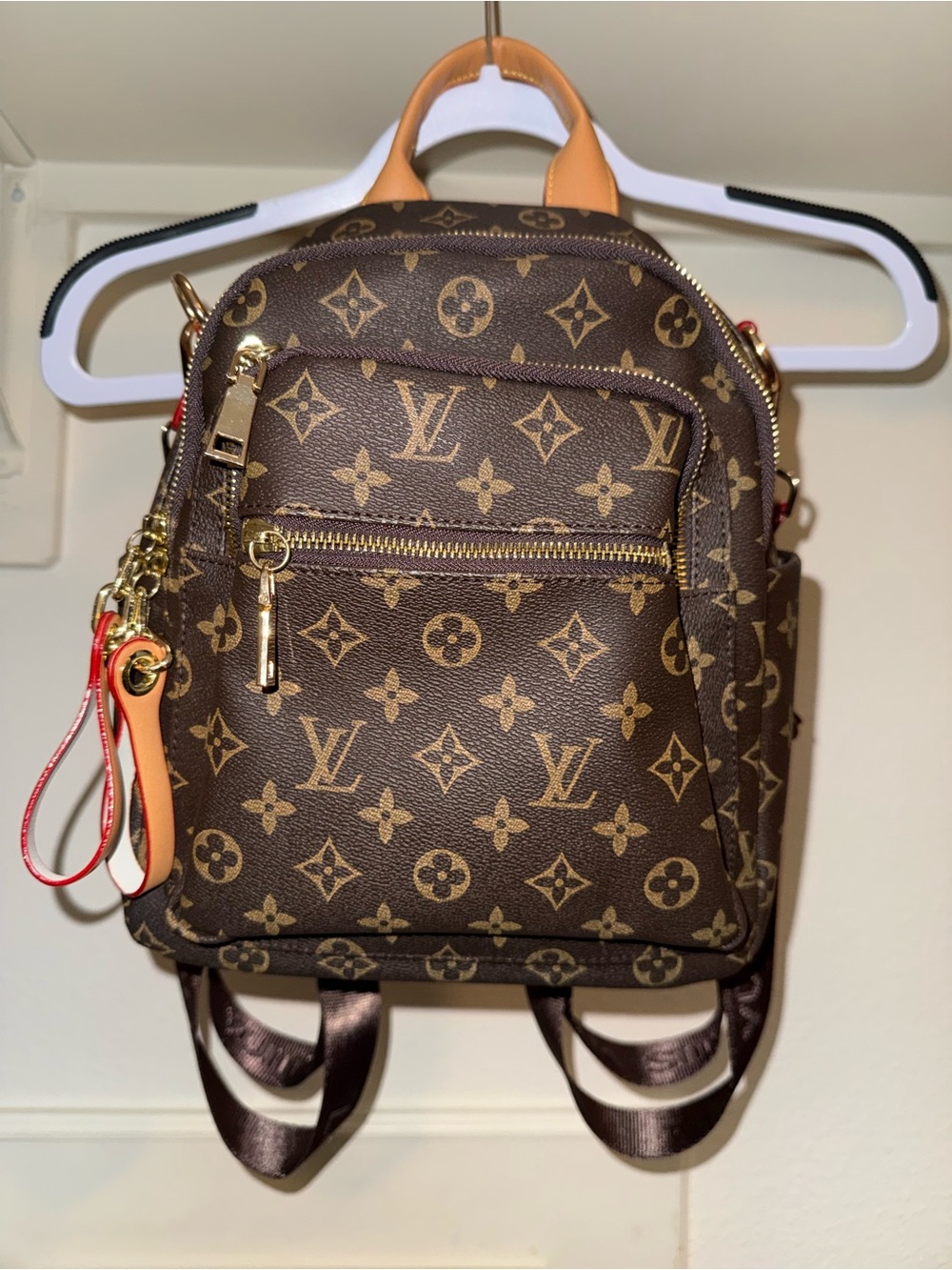 Faux Louis Vuitton backpack